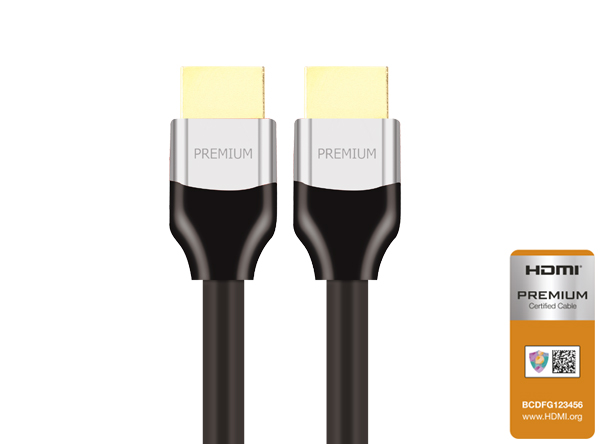 Premium High Speed HDMI Cable With Ethernet, Silver (PC-7)